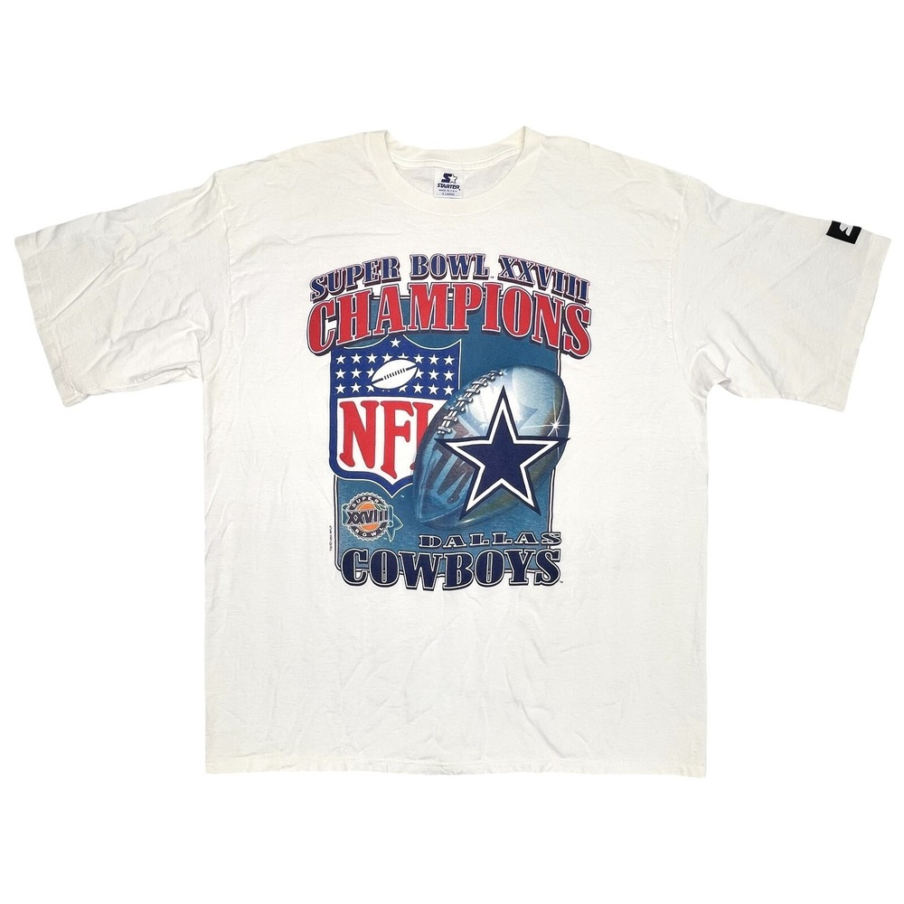 VINTAGE Dallas Cowboys Shirt Men XL‎ USA Made Starter Super Bowl Champions 90s